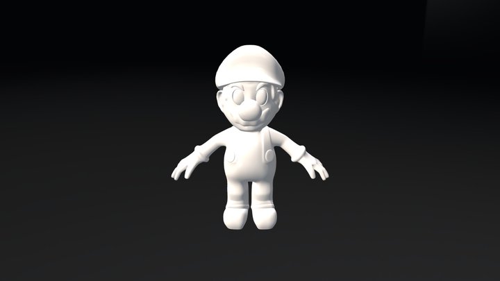 Mario Without Texture 3D Model