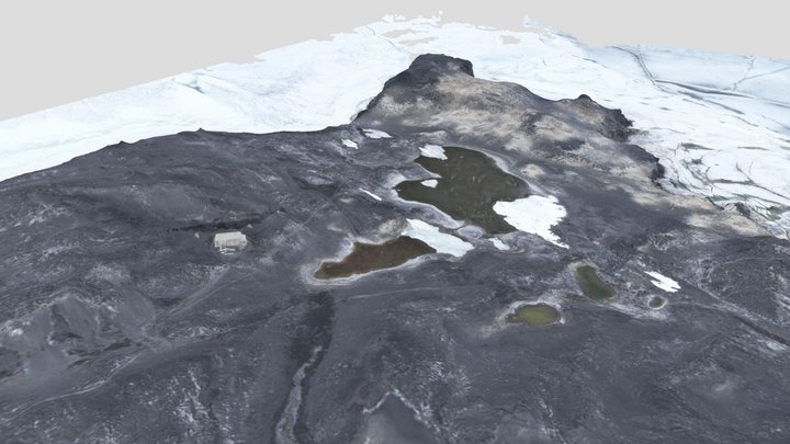 Cape Royds Landscape (Drone) 3D Model