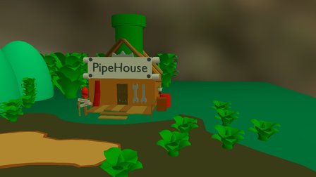 Pipe House Outside 3D Model