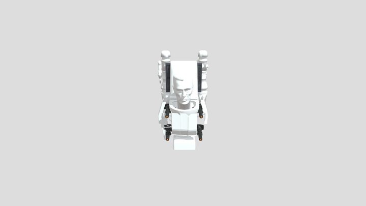 Damaged Gman toilet [Working mouth] 3D Model
