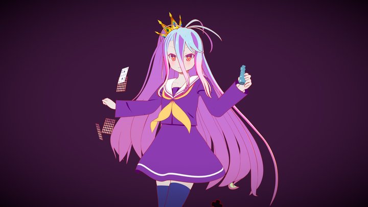 Shiro - No Game No Life 3D Model