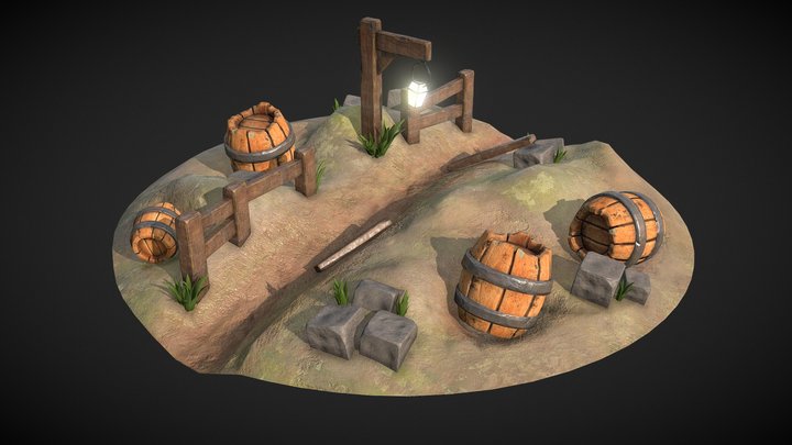 Machina Academy Diorama Practice 3D Model