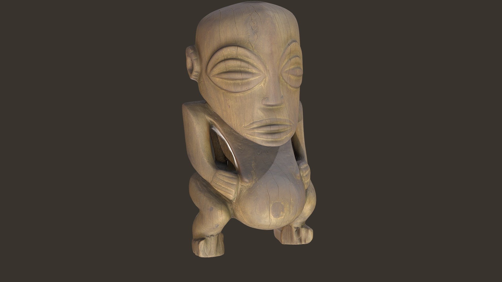 Male Figure 'Fishermen's God', Rarotonga, c.1900 - Download Free 3D ...
