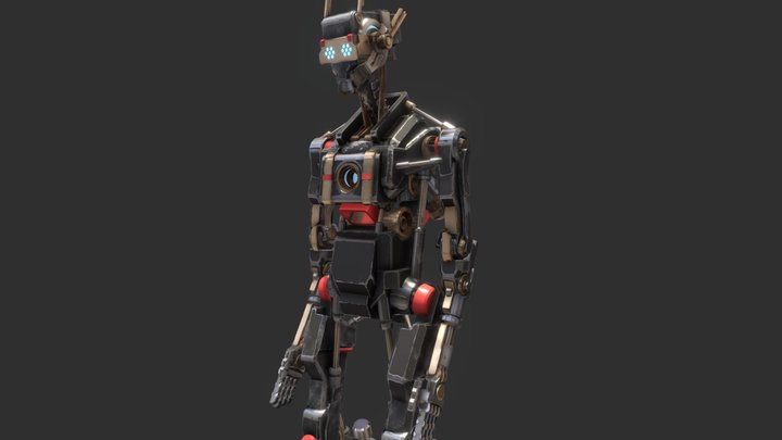 Digitigrade Droid 3D Model