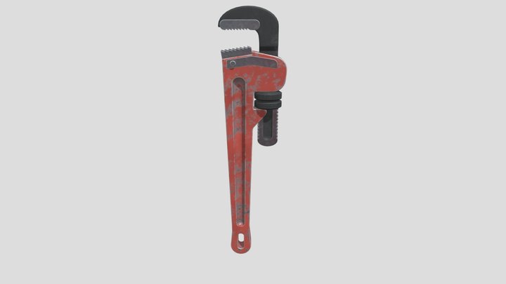 Pipe Wrench 3D Model