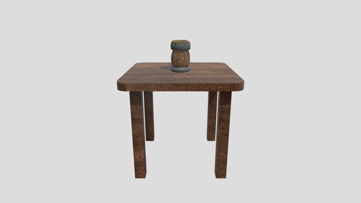Чашка с пивом 3D Model
