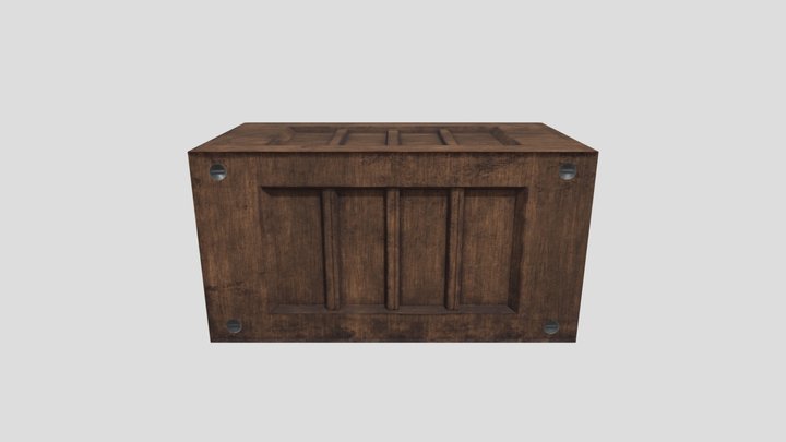 wooden crate 3D Model