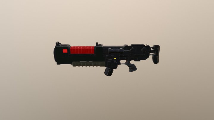 energy rifle 3D Model