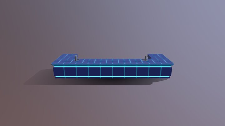 sci_fi_bar_counter 3D Model