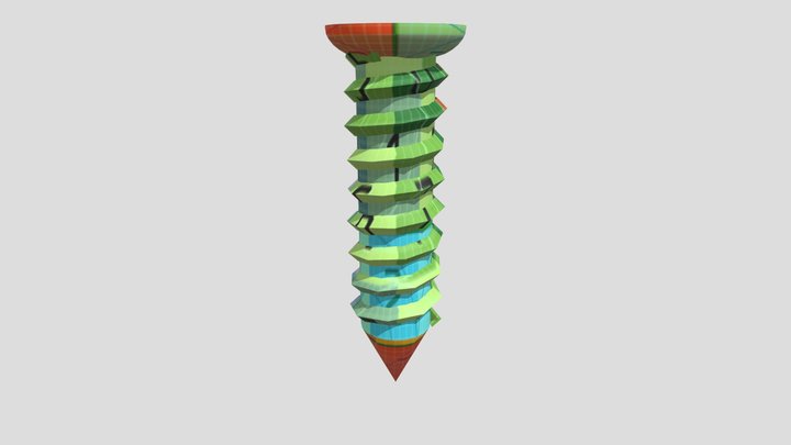 mapped_screw 3D Model