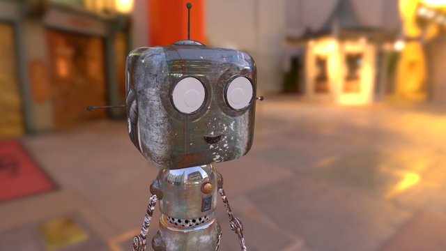 Robot Moquerie 3D Model