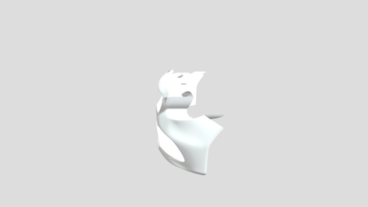 High Poly C63 AMG Bumper 2019 coupe 3D Model