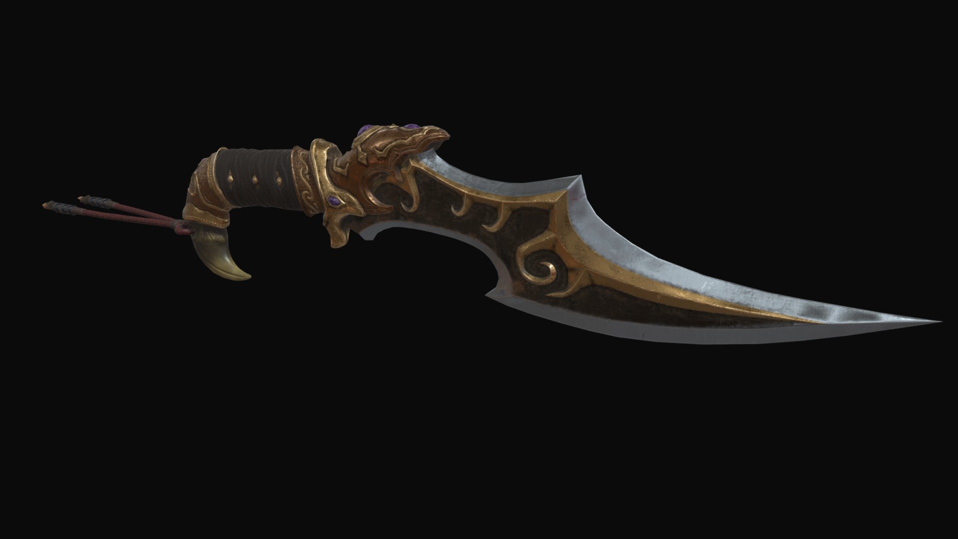 Fantasy Knife - 3D model by mattkug [5ebe178] - Sketchfab