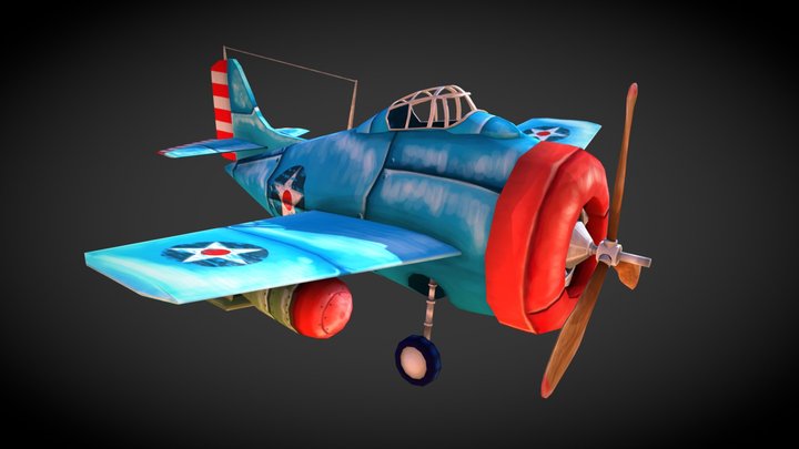 The Flying Circus|Grumman F4F Wildcat 3D Model