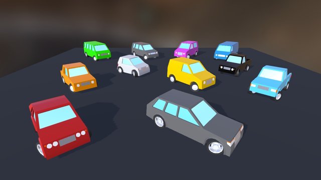 Easy Cars 3D Model