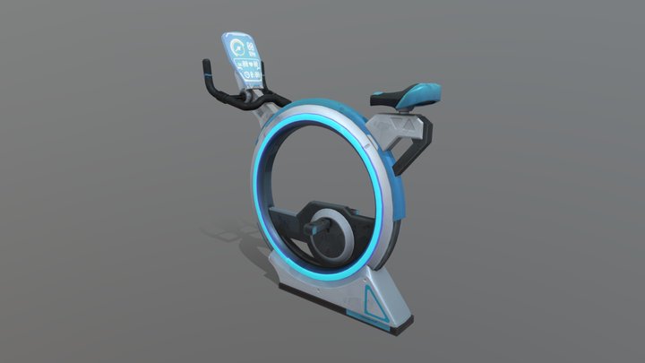Overwatch-style Exercise Bike 3D Model