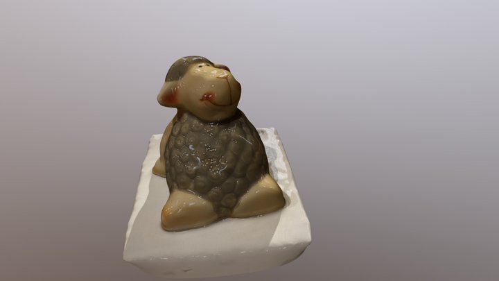 Little ceramic sheep 2 3D Model