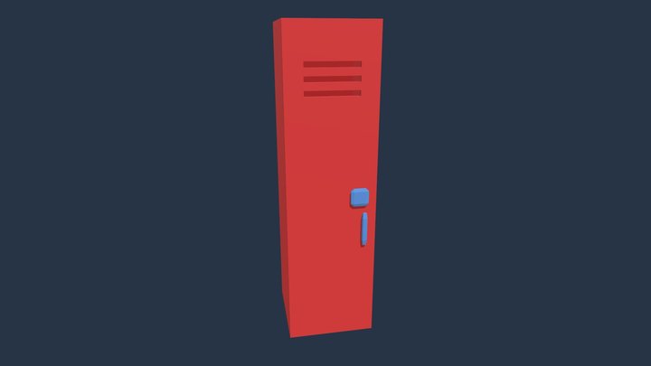School Locker 3D Model