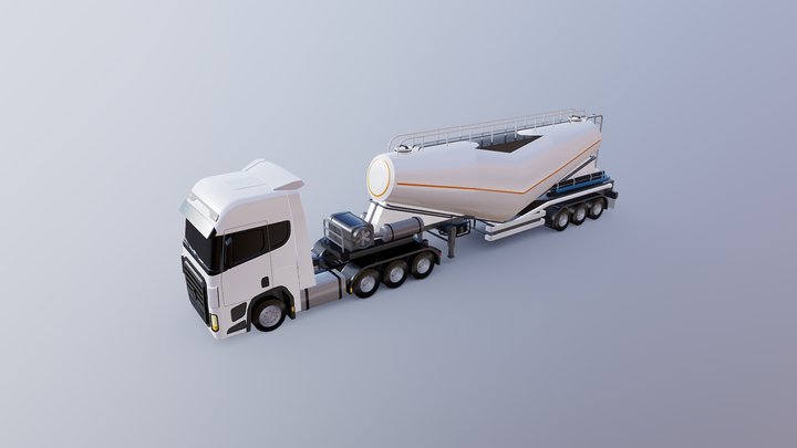 Trucks And Trailers I 3D Model