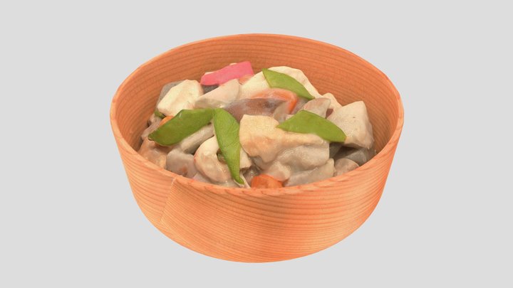 新潟「のっぺ」 チームとろみ "Noppe" Soup at Niigata Japan 3D Model