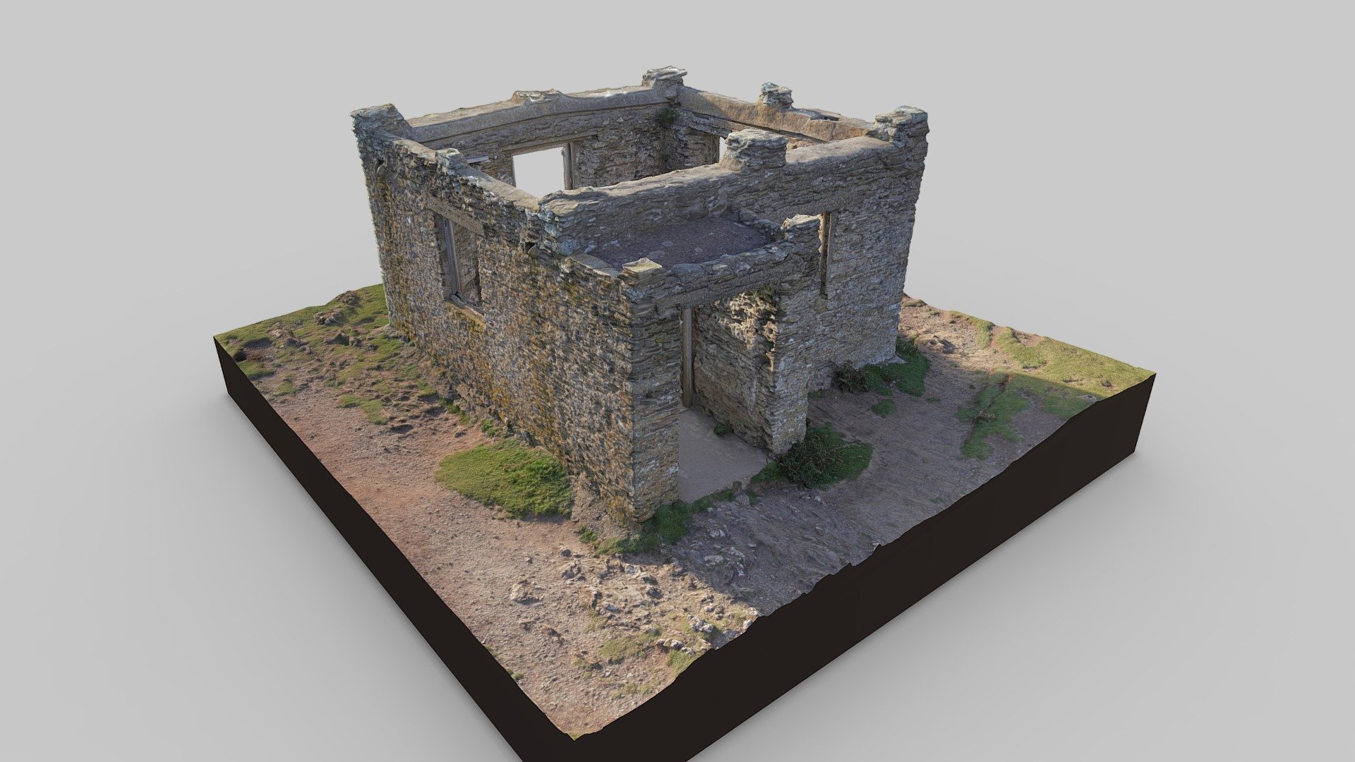Burgh Island Huer's Hut — Sketchfab embed 3D viewer
