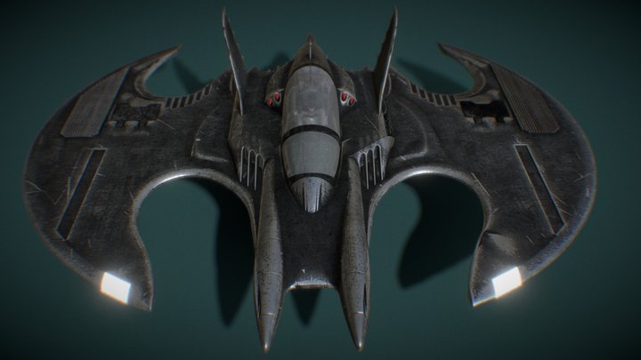 Batwing from Batman 1989 3D Model