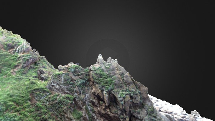 Acantilado de Veneiro y La Ribeirina (ASTURIAS) 3D Model