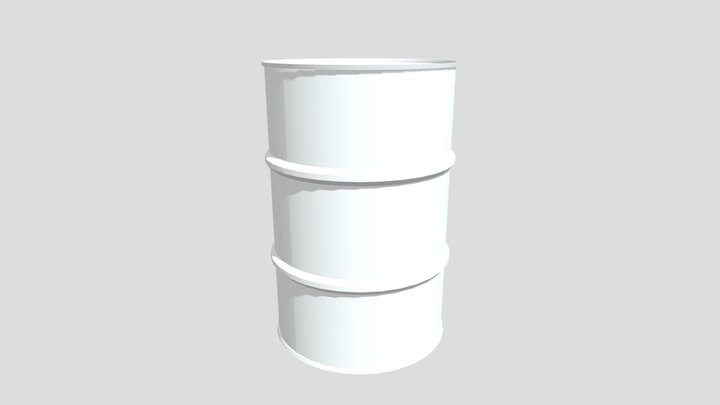 Oil Drum 3D Model