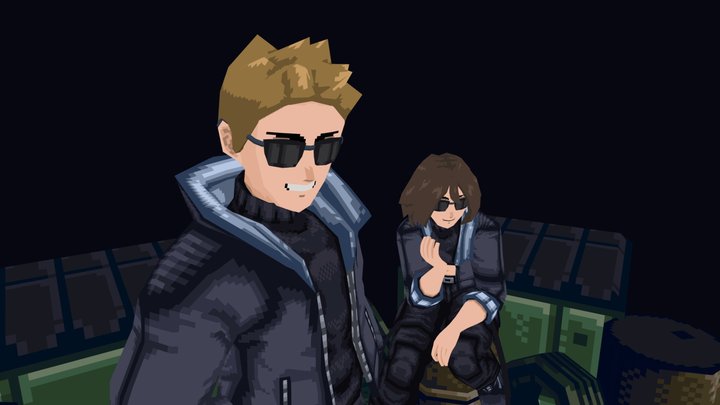 Punk Michael + Heather 3D Model