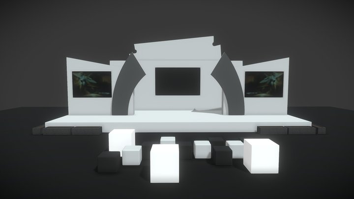 mini stage exhibition 3D Model