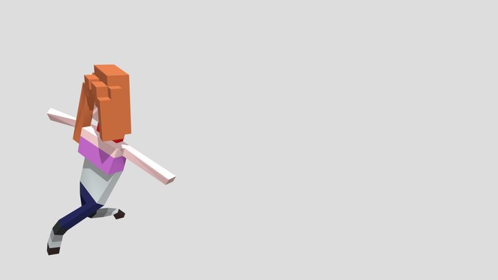 Breakdance women 3D Model