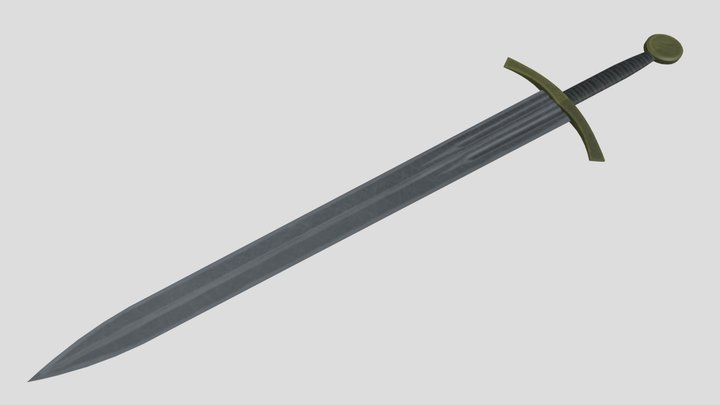 Arming Sword - Low-Poly PS2/GCN-style Realism 3D Model