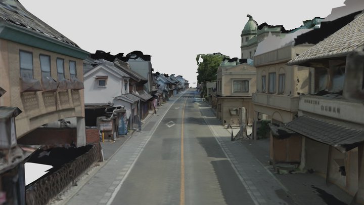 kawagoe old storehouse zone(draft model) 3D Model
