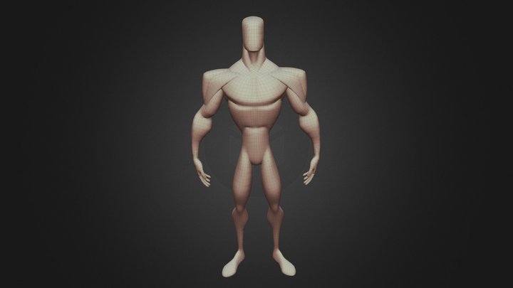Skinny Male 3D Model