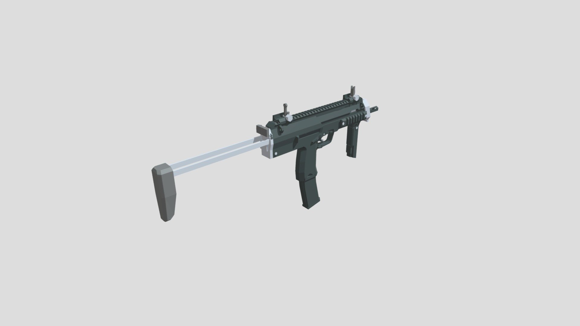 Low Poly HK MP7 - Download Free 3D model by Konstantinos.Simantiras ...