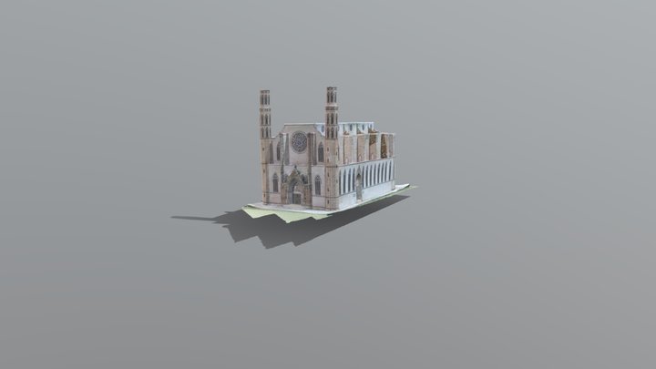 Maqueta de Santa Maria del Mar 3D Model