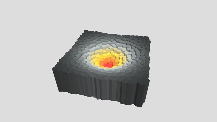 Fiery Sinkhole 3D Model