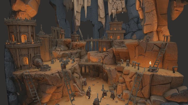The Echoing Depths of Mithral-Zul 3D Model