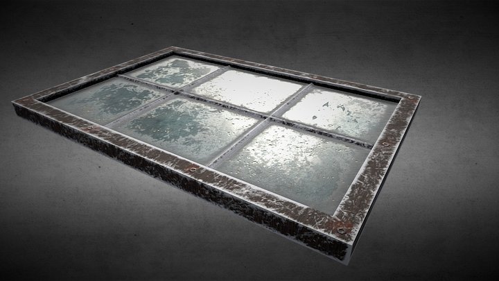 Old Window Door 3D Model