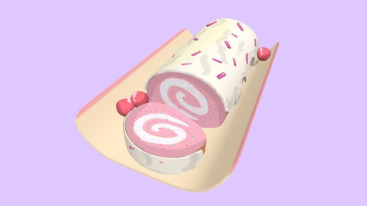 roll cake 3D Model