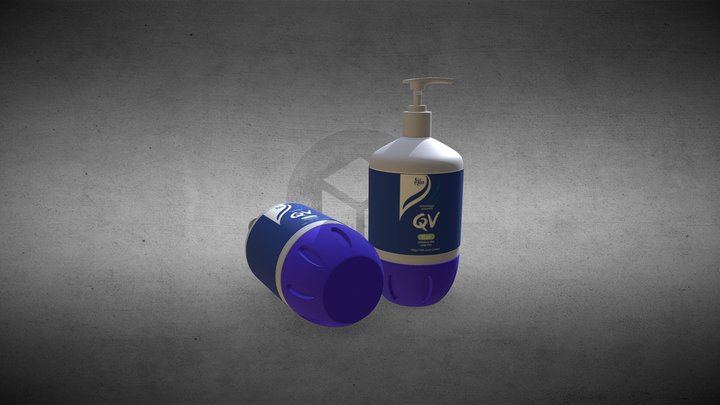 Qv lotion bottle 3D Model