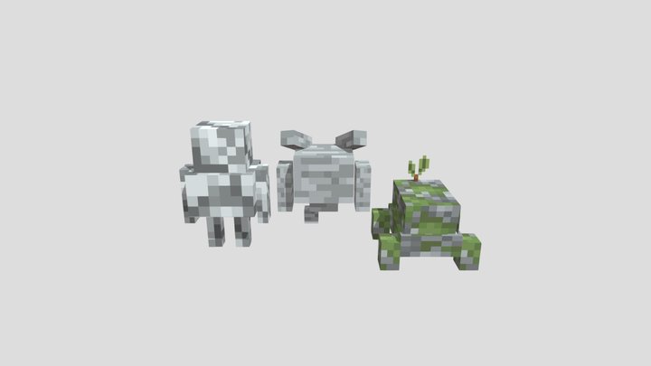 Stone Golem 3D Model