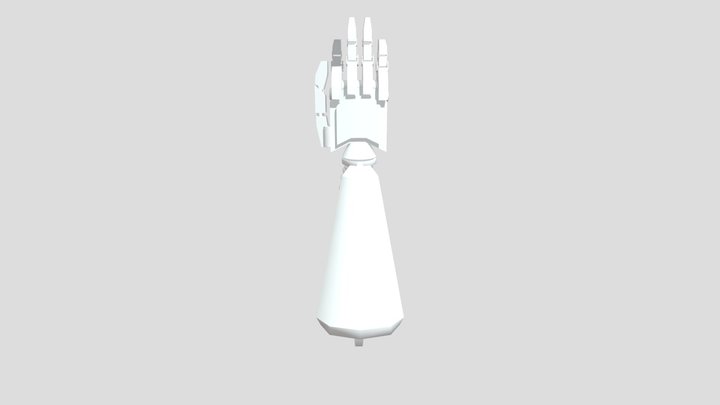 Low Poly Prosthetic Arm 3D Model