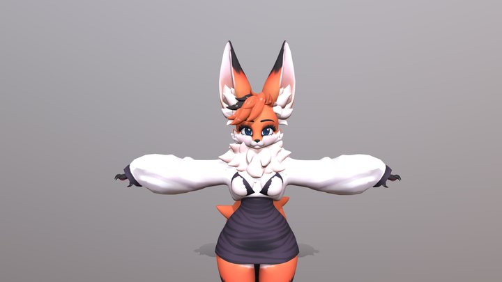 Baller The Fox (Redux) 3D Model