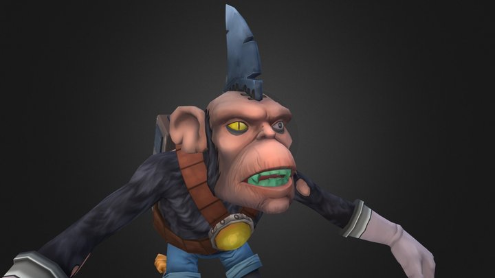 Frankenchimp 3D Model