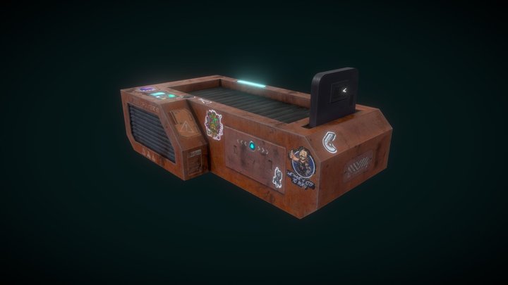 Cyberpunk Sleeping Unit 3D Model