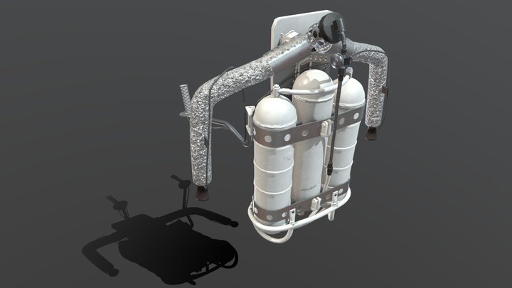 OldFashioned Jetpack 3D Model