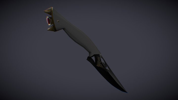 Handpainted Dagger
