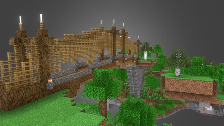 Minecraft Bridge 3D Model