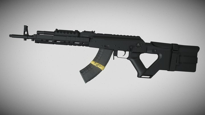 M762 Assault Rifle 3D Model